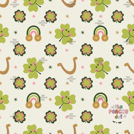 Lucky Rainbows And Clovers Pattern