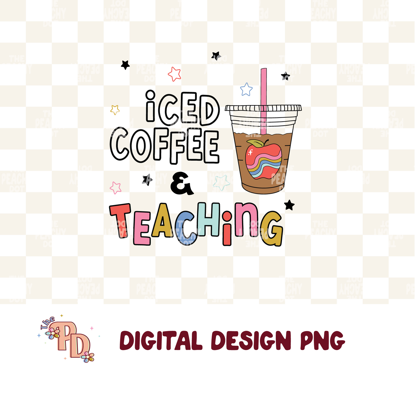 Iced Coffee & Teaching Png