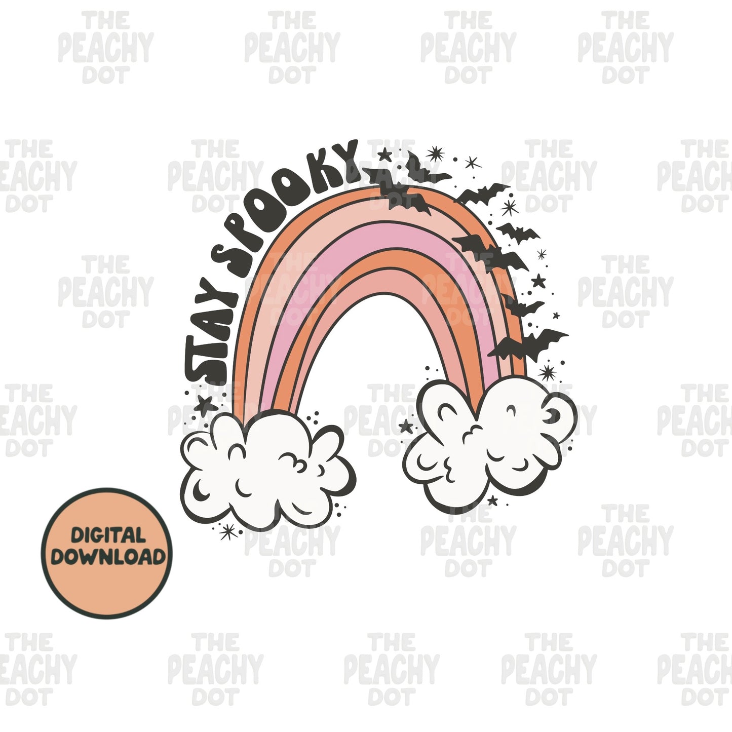 Stay Spooky Rainbow Png Svg