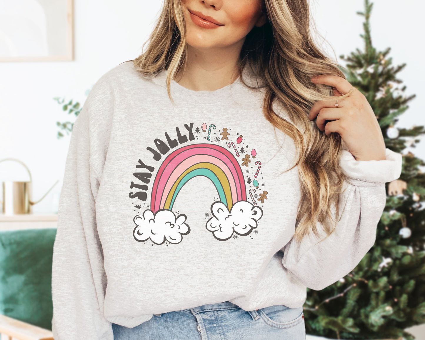 Stay Jolly Rainbow Png (2 Color Options)