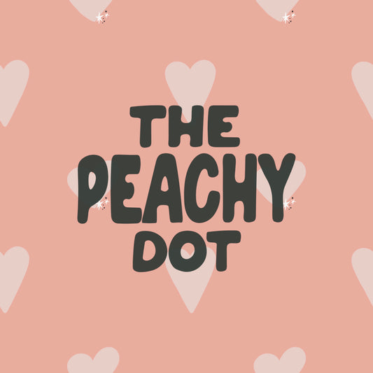 Peach Twinkle Heart Pattern
