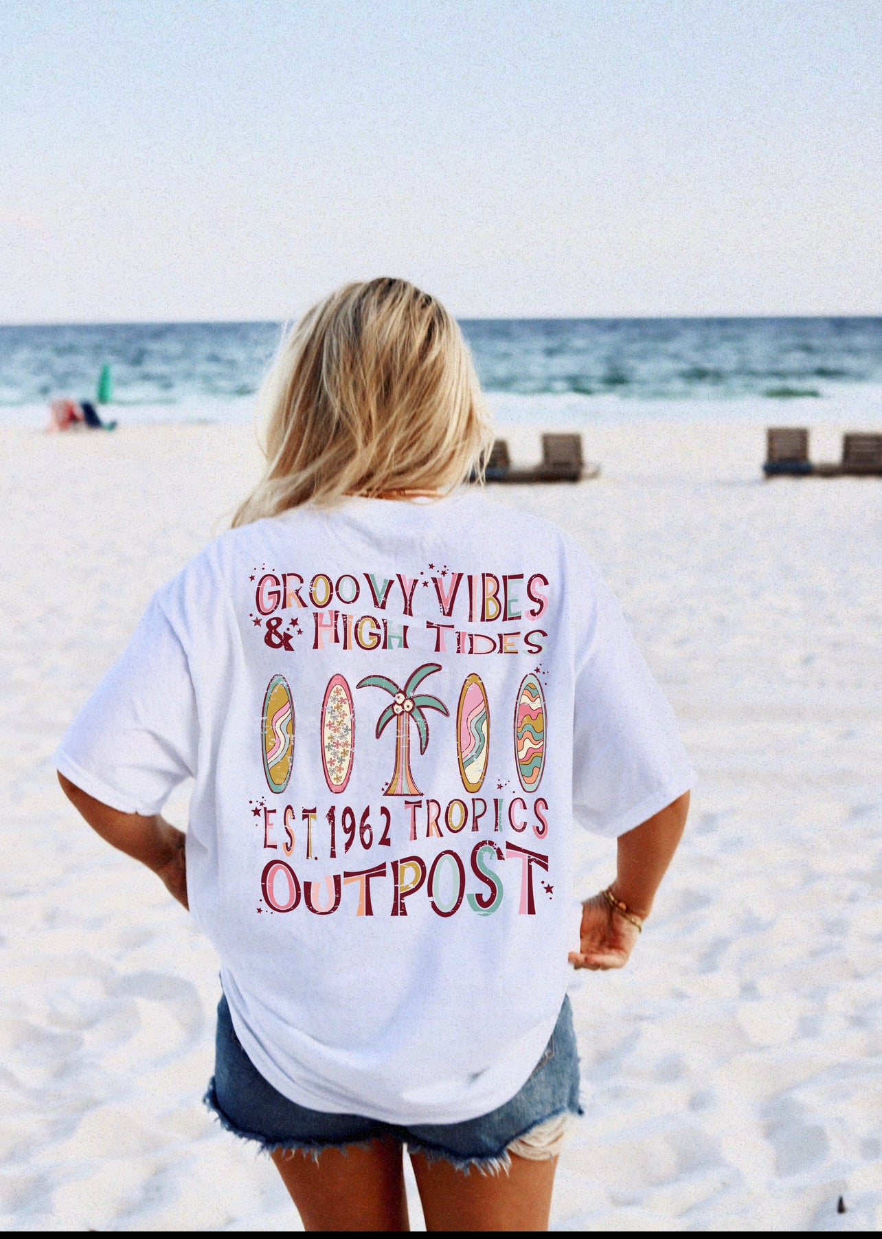 Groovy Vibes & High Tides Png