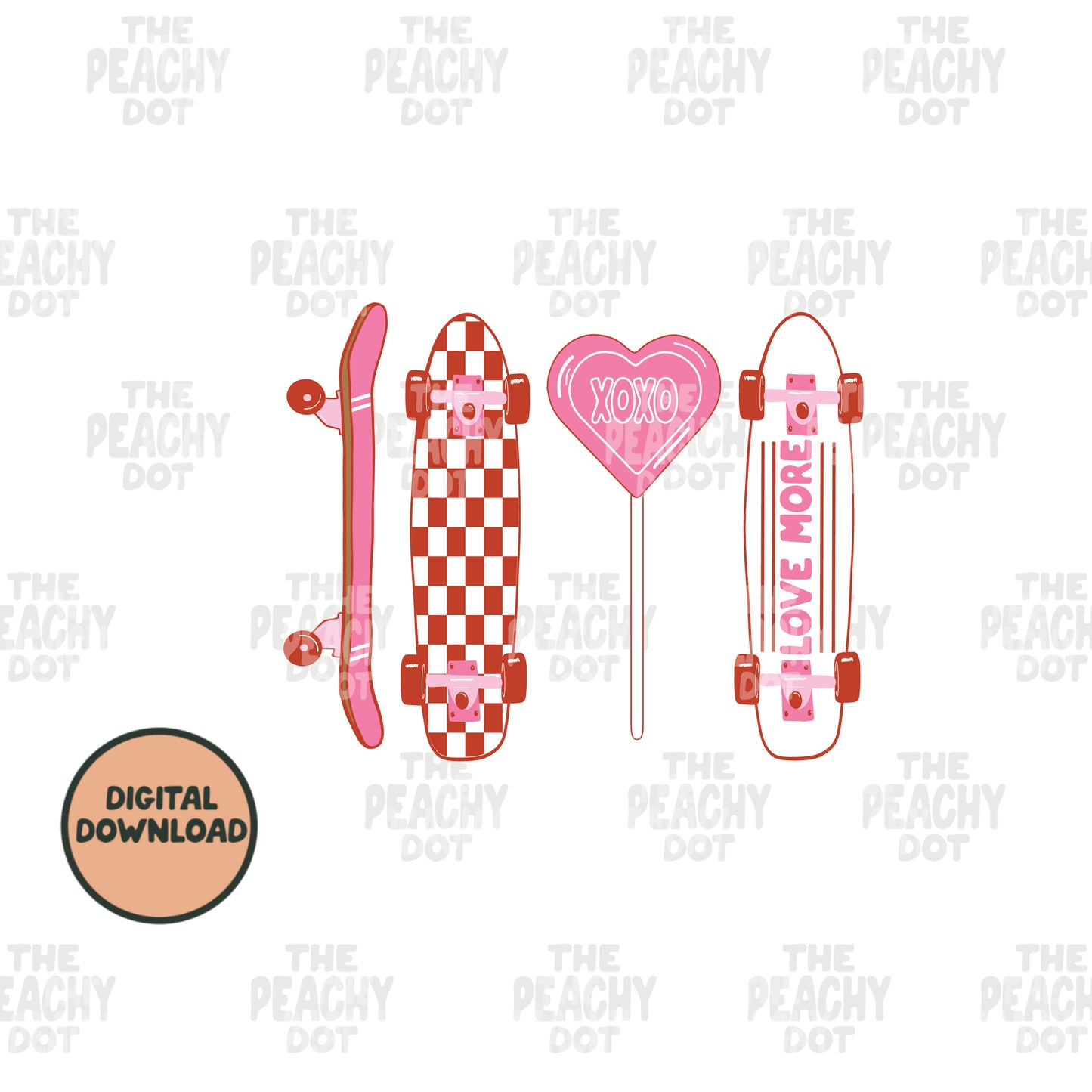 Pink Love Skate Png
